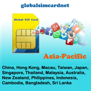 China/Asia Pacific Area1 WIFI SIM CARD @4G/LTE