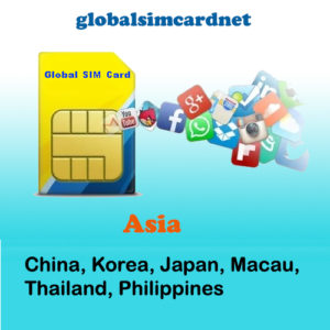 CHINA/KOREA/ASIA AREA2 WIFI SIM CARD @4G/LTE