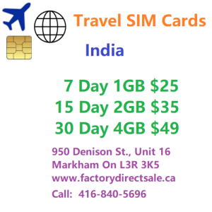 India Travel SIM Card