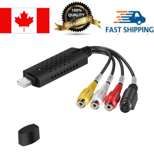 USB EasyCAP to S-video + RCA Capture and edit High-quality Video and audio