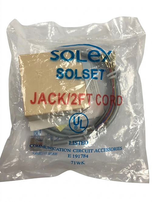 Solset JACK 2 FT CORD E191784 71WK COMMUNICATION CIRCUIT ACCESSORY